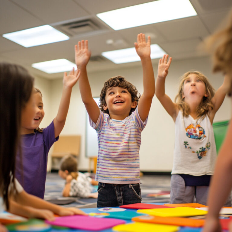 snapshot children engaging cooperative games that build trust communication skills